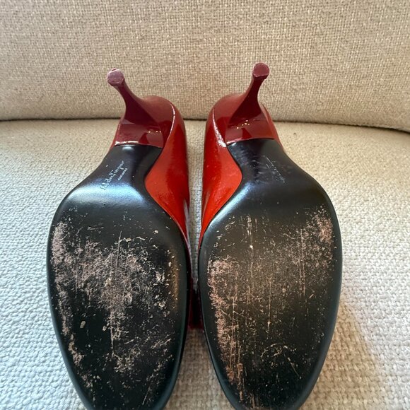 Ferragamo Vera Bow Pump shoes size 6 1/2 - Picture 5 of 5